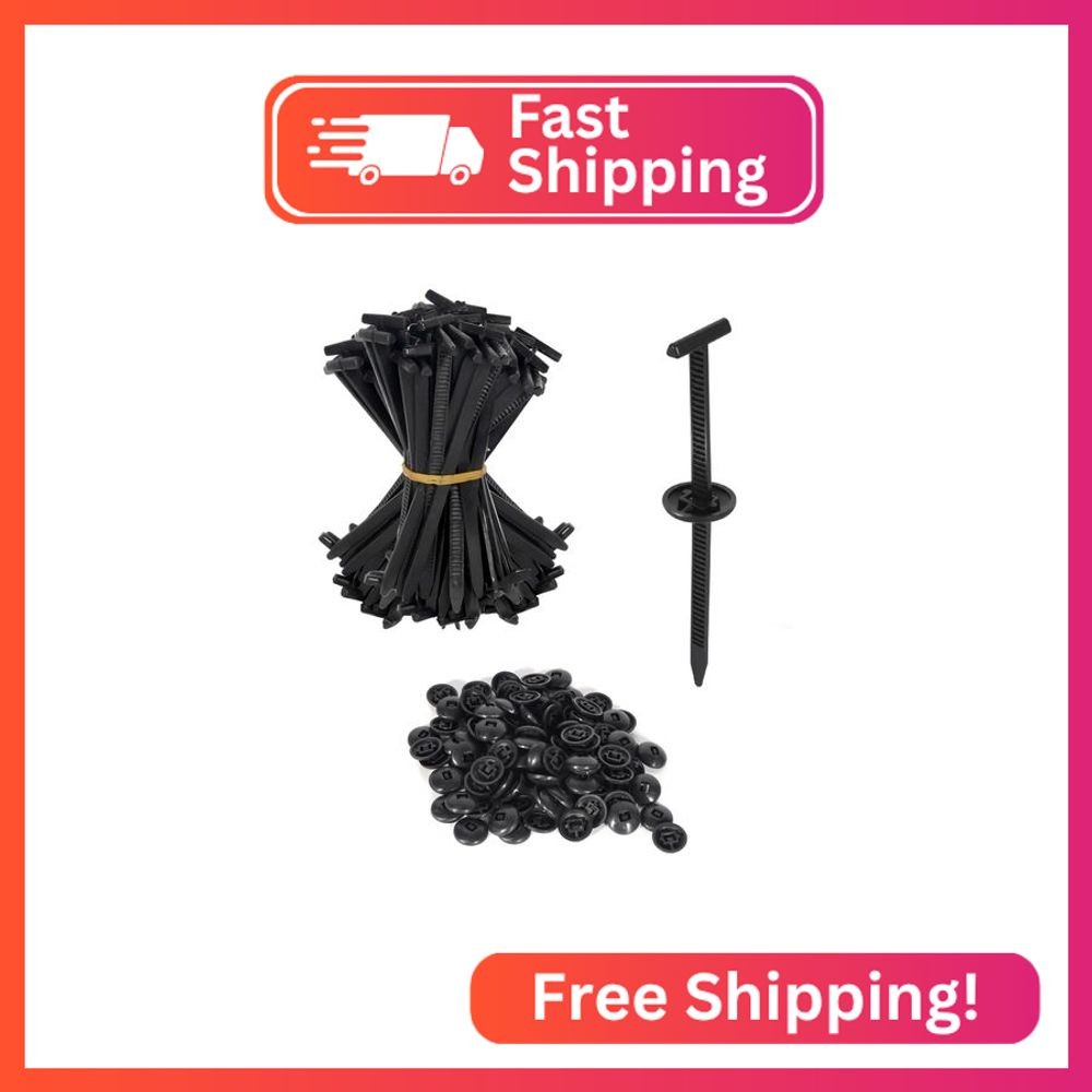 50PCS Nylon Universal Cable Tie Buckle, Latest Upgraded Multi-Purpose Plastic Ca