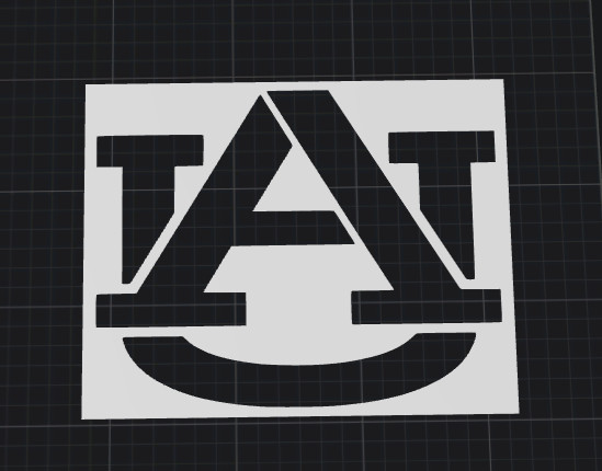 7x5 AUBURN UNIVERSITY reusable and durable stencil free ship