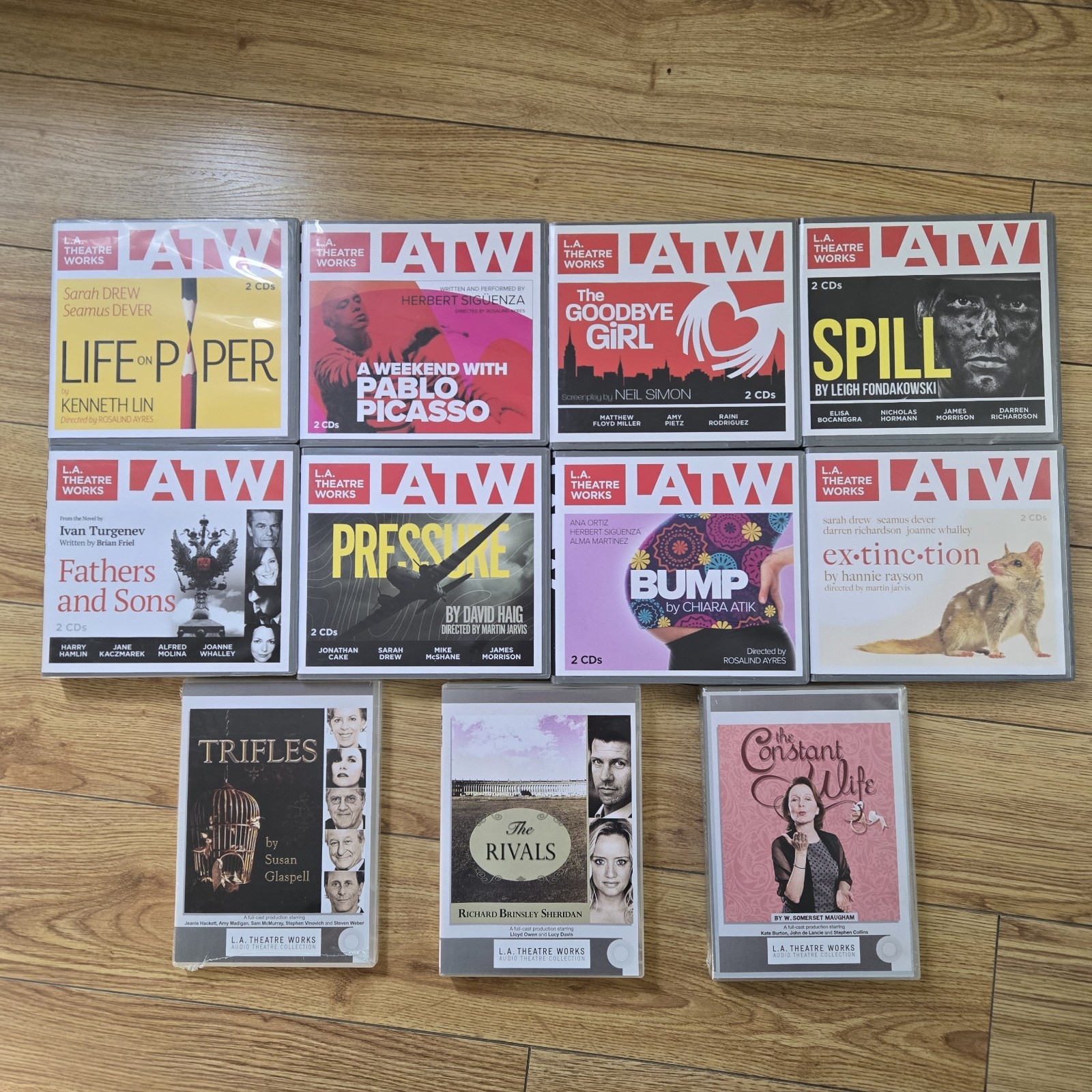 L.A. Theatre Works LATW Audio Drama CD Lot 11 Titles Fathers & Sons Rivals