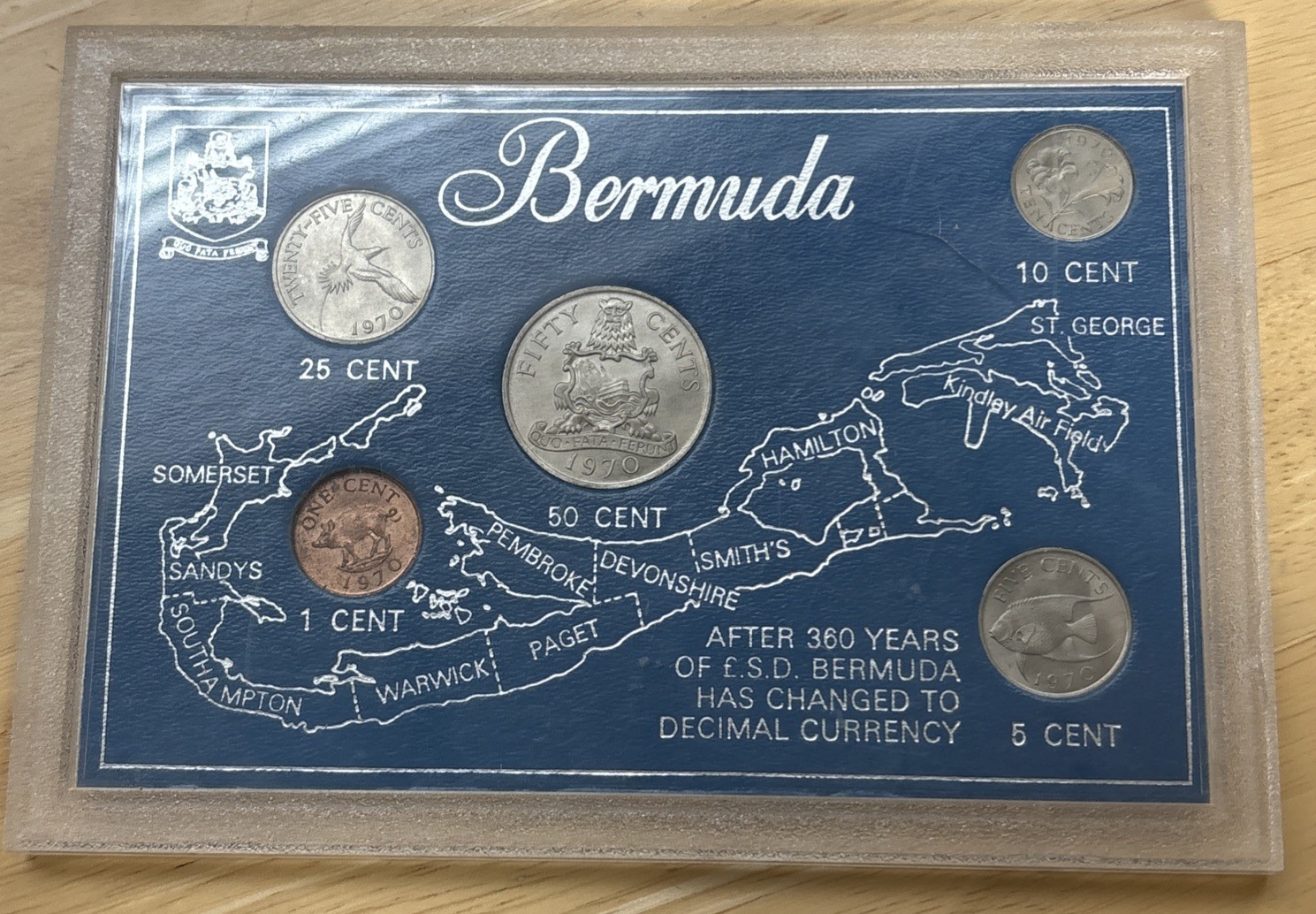 Bermuda First Decimal Issue D-Day February 6th 1970 Uncirculated Coin Set