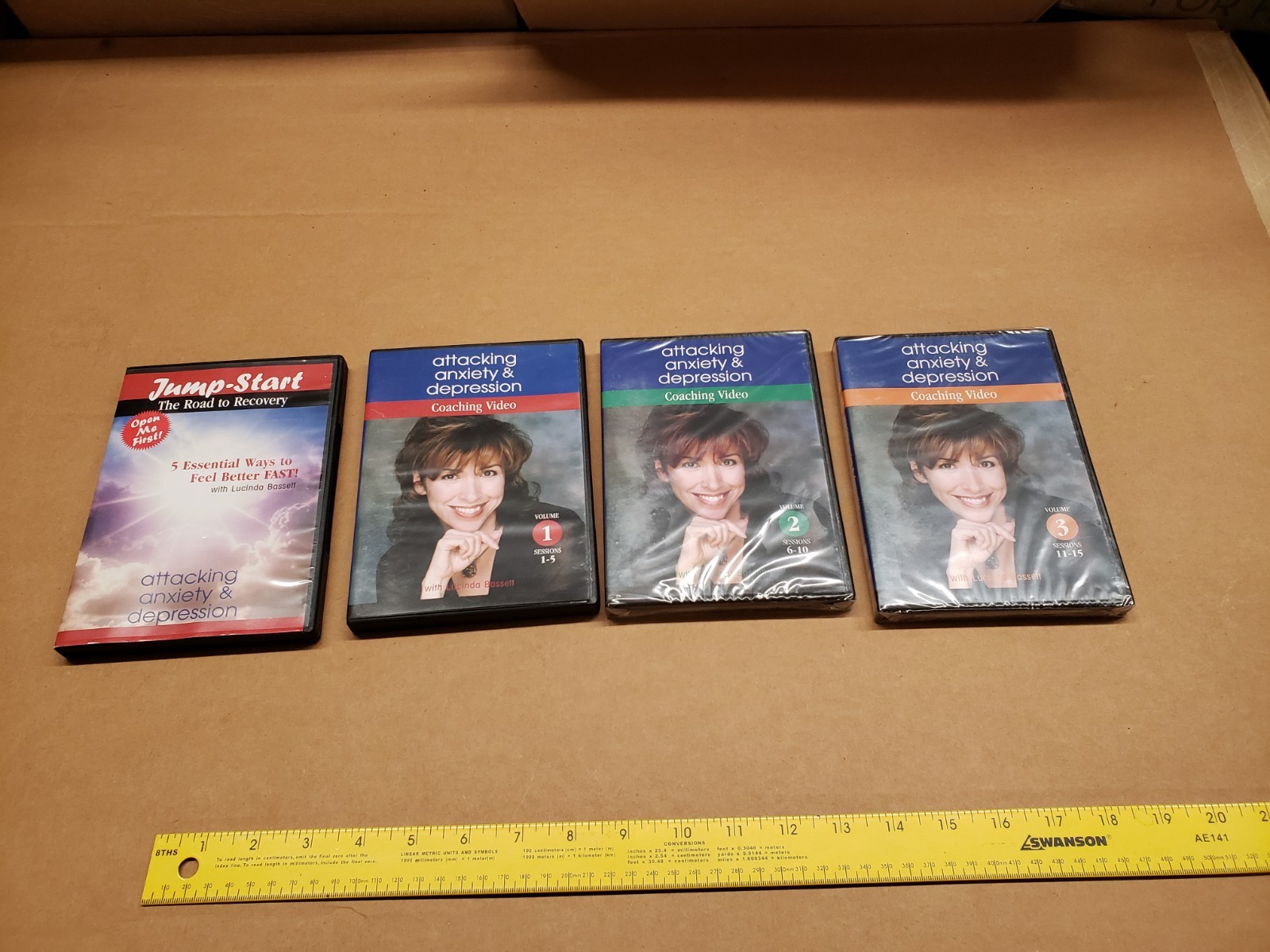 Attacking Anxiety and Depression by Lucinda Bassett 4 DVD Coaching Videos CD Set