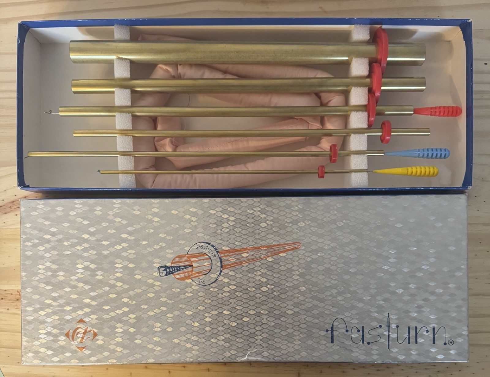 Vintage Fasturn Fabric Tube Turning System - 6 Tubes, Wires, Box & Instructions