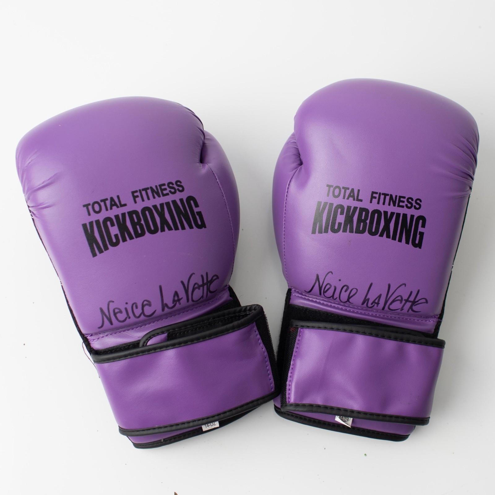 Total Fitness Kickboxing Gloves 14oz Purple Black
