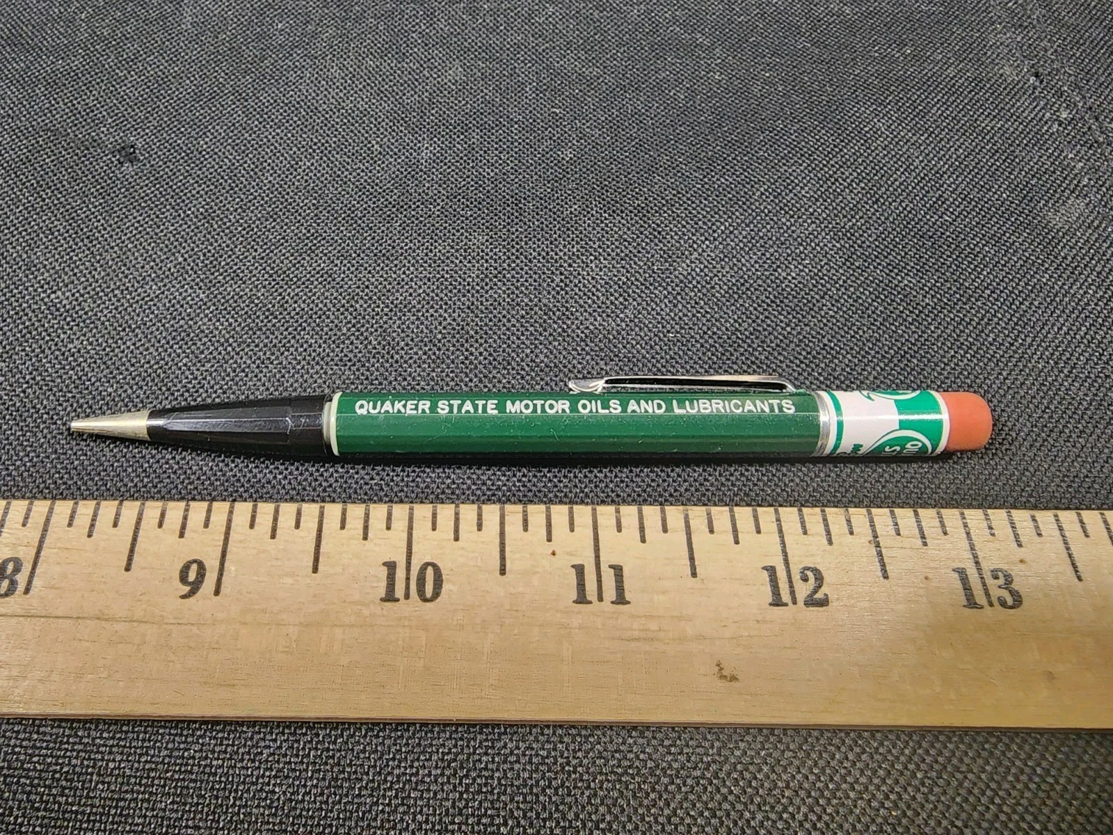 Vintage Advertising Quaker State Oil Company Mechanical Pencil Used Untested #2