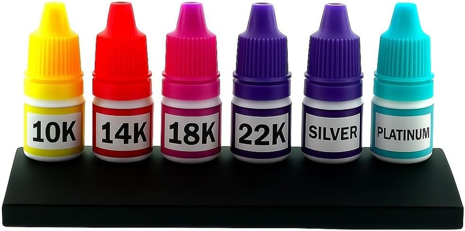 Gold Silver Platinum Testing Kit 10K 14K 18K 22K .999 Silver Platinum Stone