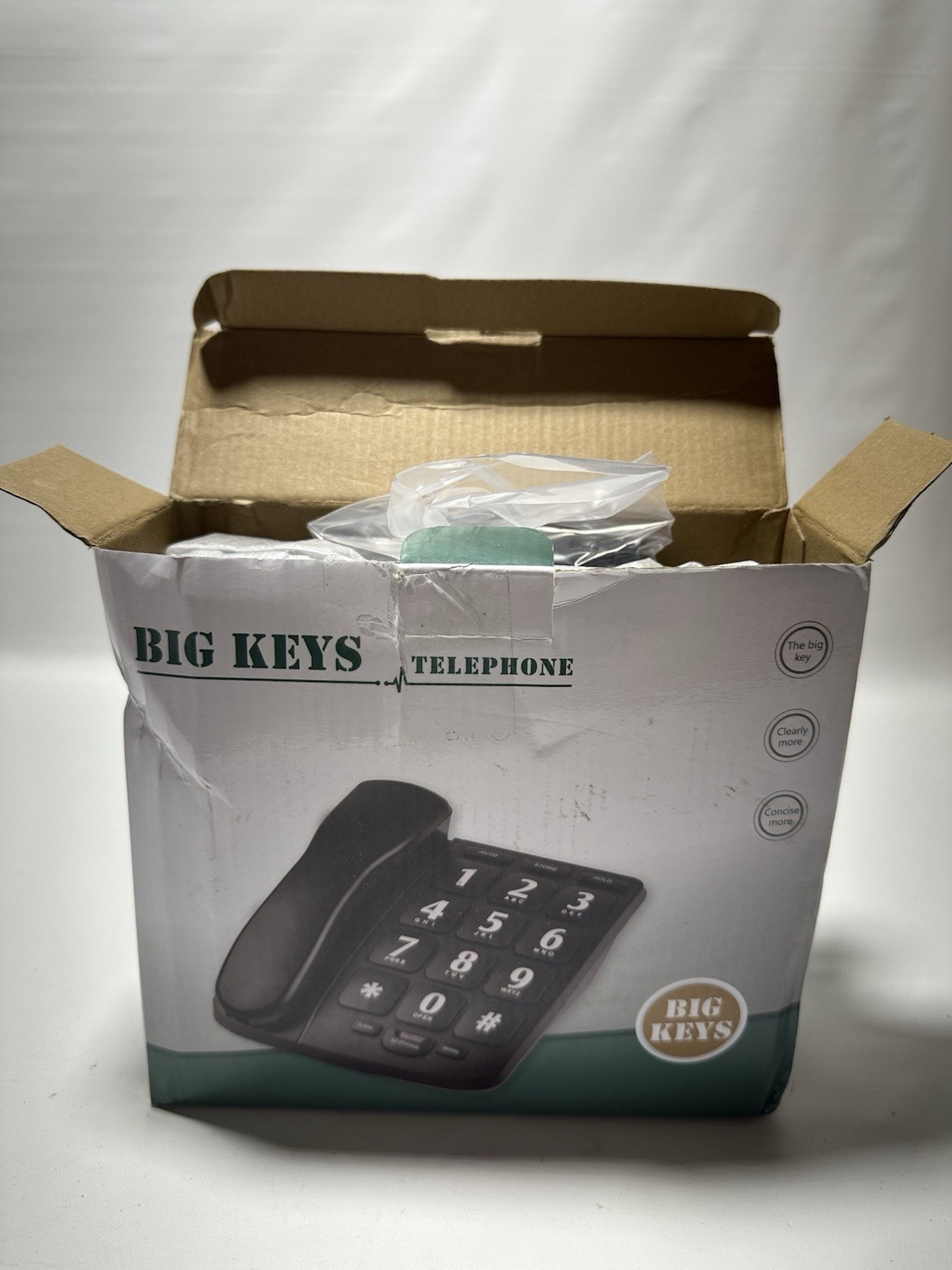 Big Button Corded Landline Phone Large Keys Easy Dial Senior Home Phone