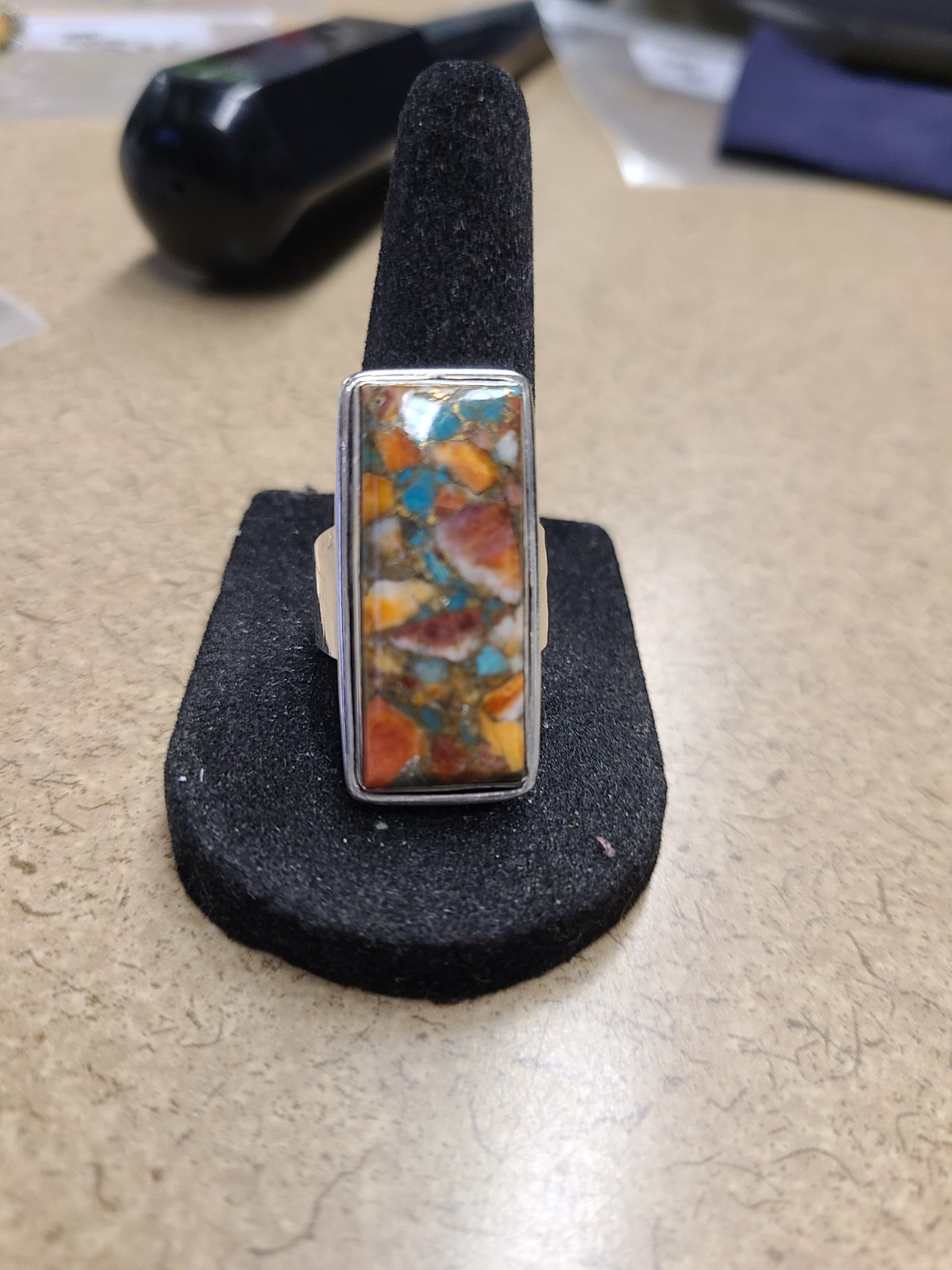 Sterling Silver Turquoise Ring Size 9