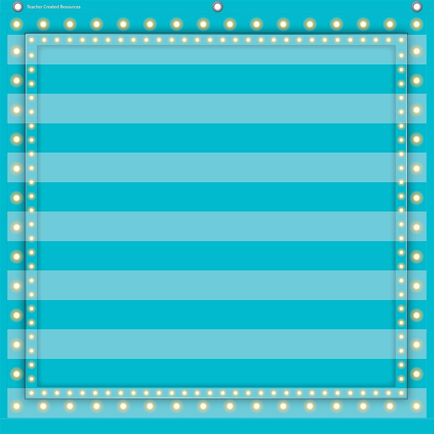 Light Blue Marquee 7 Pocket Chart (28" X 28")
