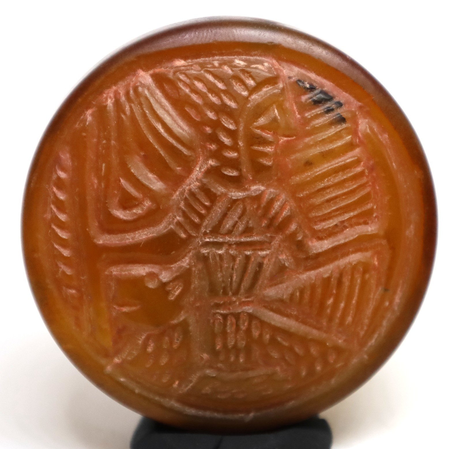 Ancient Agate Roman Intaglio-seal Stone Lovely Bead Amulet