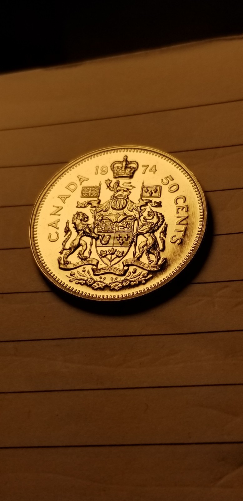 1974 Canada 50 Cents Coin Mint Grade Beauty Idab1.