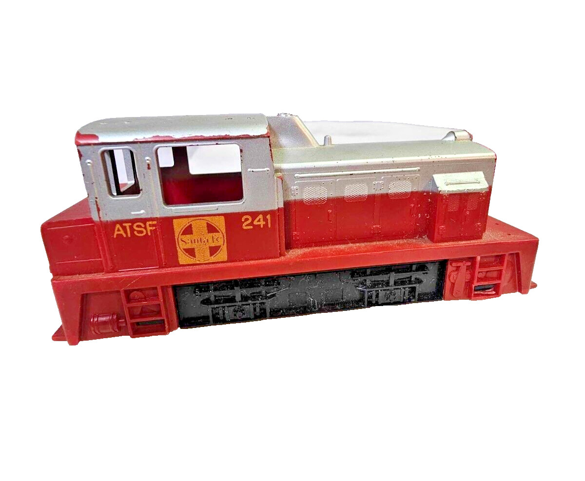 Vtg TYCO HO Scale Santa Fe ATSF 241 Plymouth MDT Diesel Switcher- Untested- G5