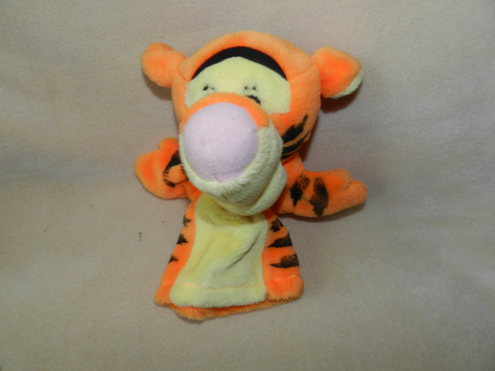 Disney Winnie the Pooh TIGGER HAND PUPPET 9" Plush STUFFED ANIMAL Toy