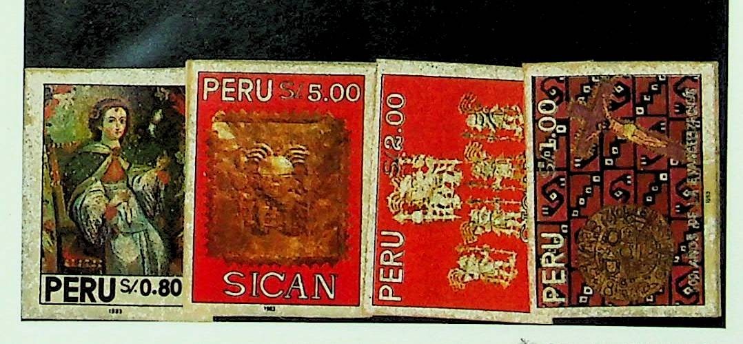 PERU Sc 1040-3 LH ISSUE OF 1993 - ART - Sc$21.50 - (RM26)