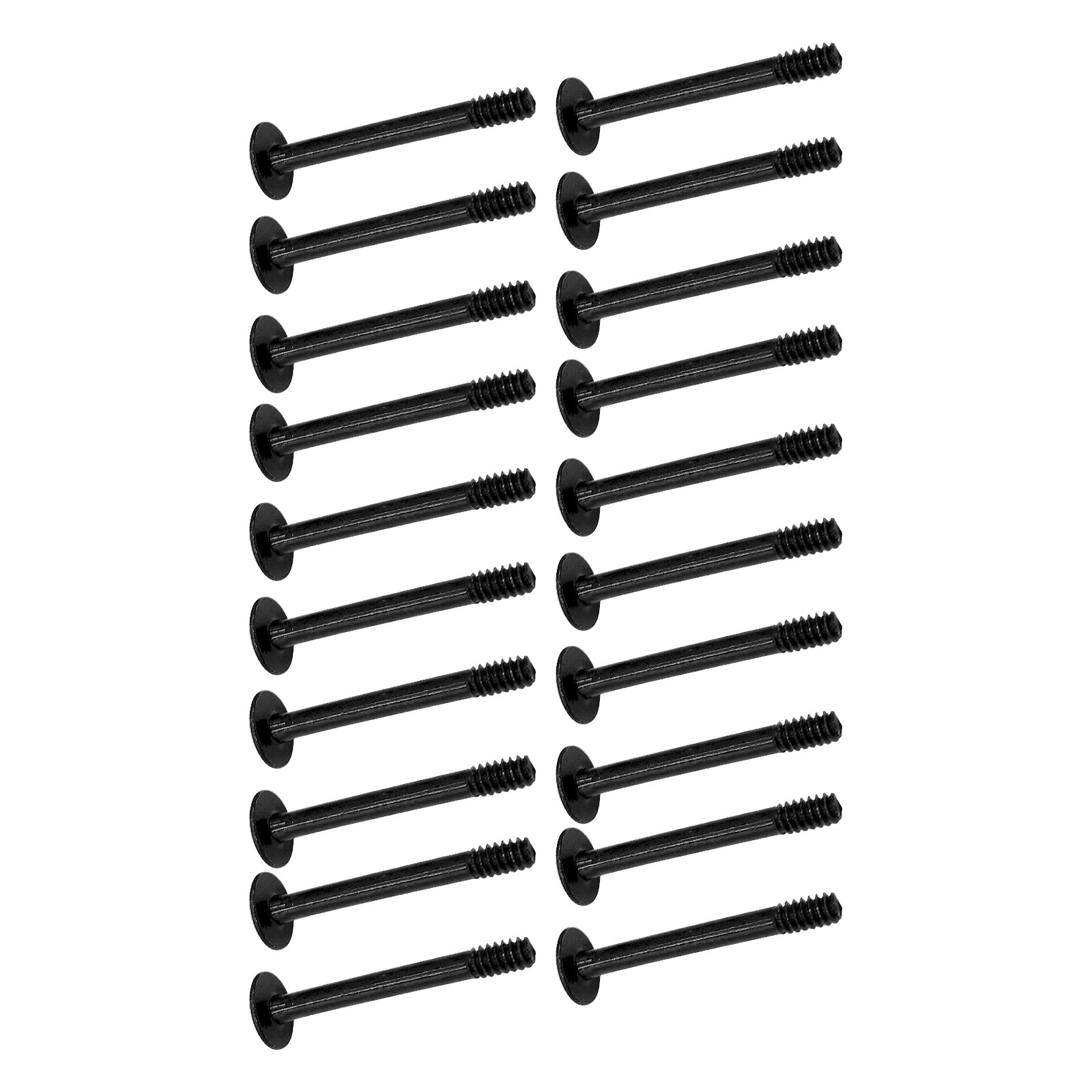 20Pcs Carbon Steel Case Card Water Cooler Radiator Fan Long 6# 32x30mm Screw