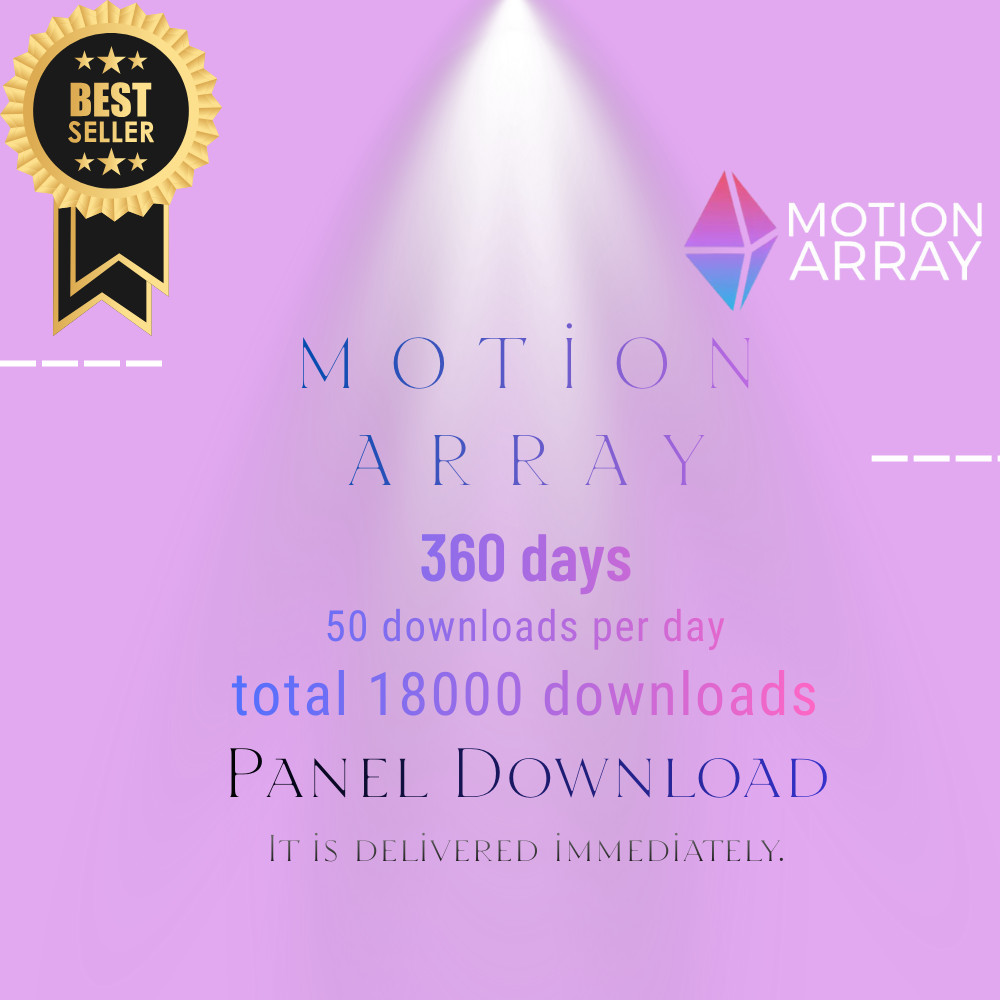Motion Array 360 Days Subscription - Unlimited Stock Video, Music & Templates