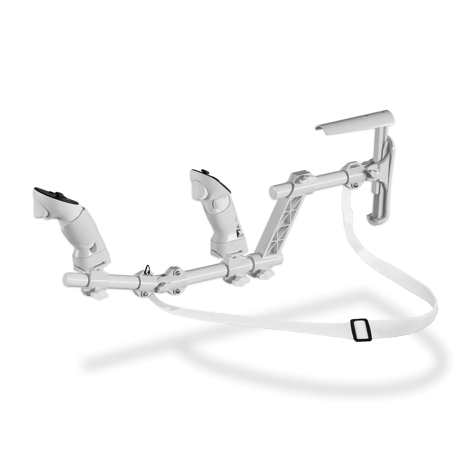 VR Gun Stock Magnetic Rifle Adapter for Quest 3 3S 2 Pro with Strap Adjustable