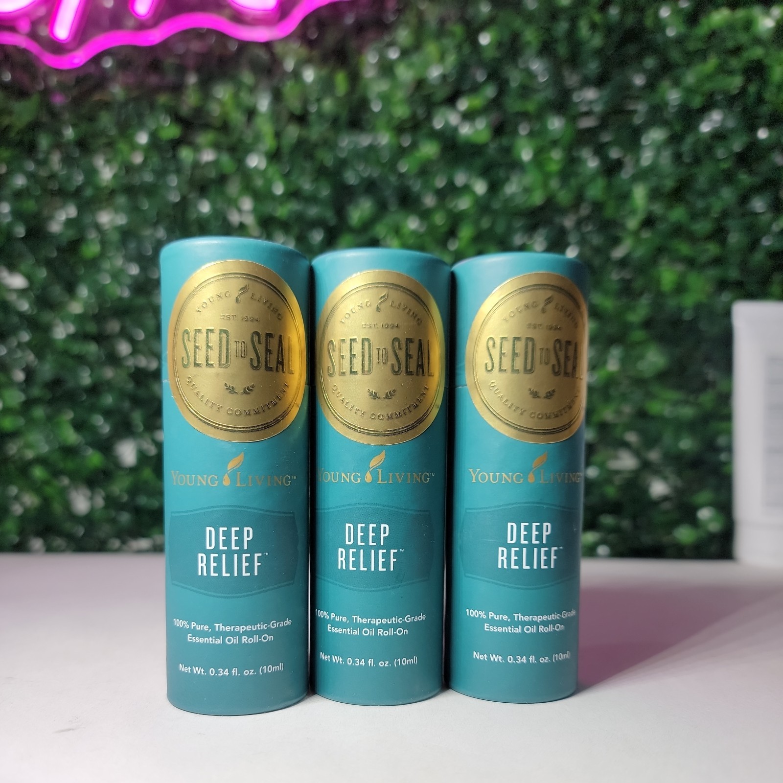 3 NEW & SEALED Young Living DEEP RELIEF 10ml Essential Oil Roll-On 