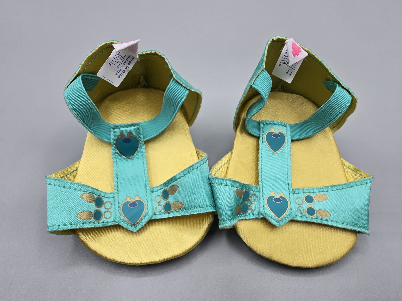 Build-a-bear Disney Princess Jasmine Green Heels, Pumps BAB Shoes 2018