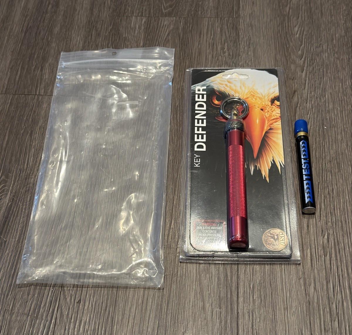 NEW ASP Street Defender Pepper Spray Key Defender 2825 with test insert - RED