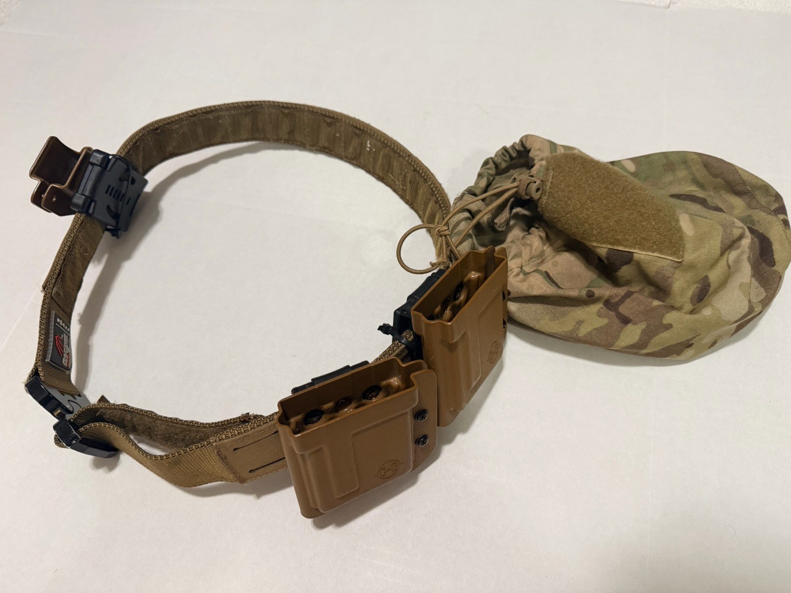 Raptor Tactical Cobra Pro Style Belt Size Small w/ Dump Pouch & Mag Holsters