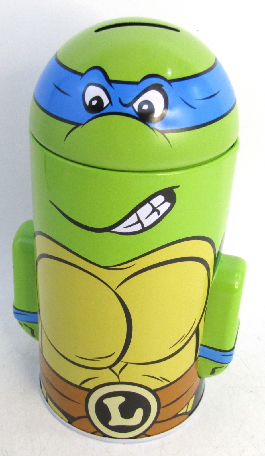 The Tin Box Co. Teenage Mutant Ninja Turtles Leonardo Rounded Figure Tin Bank