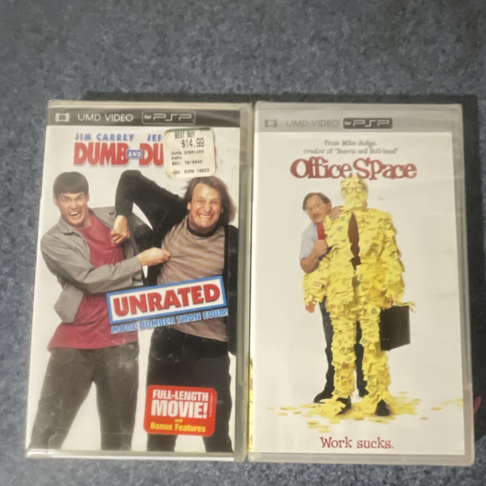 PSP Dumb and Dumber Unrated & Office Space UMD Brand New Sealed