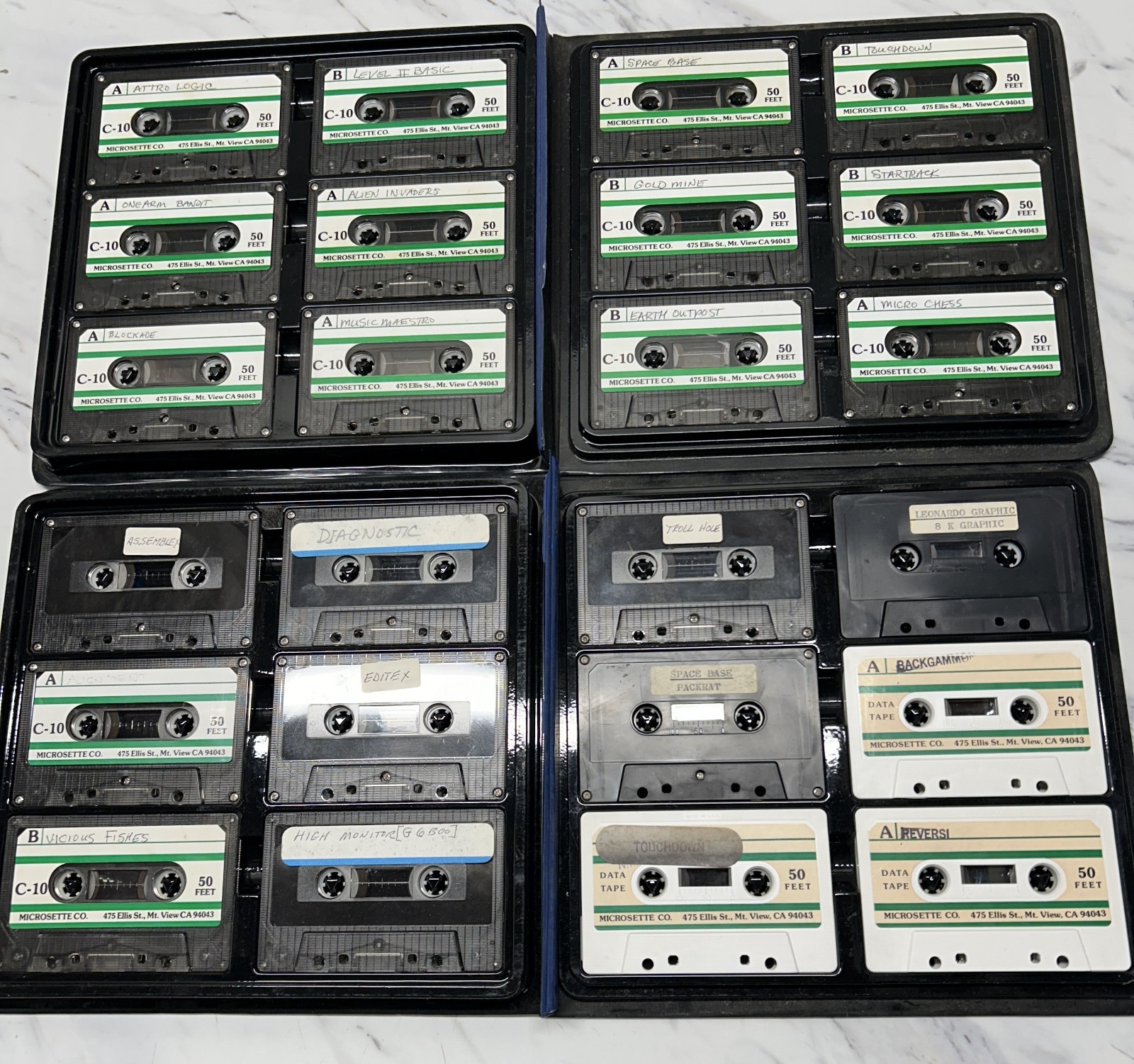 Large Lot of 24 Interact  Vintage Video Cassette Copies