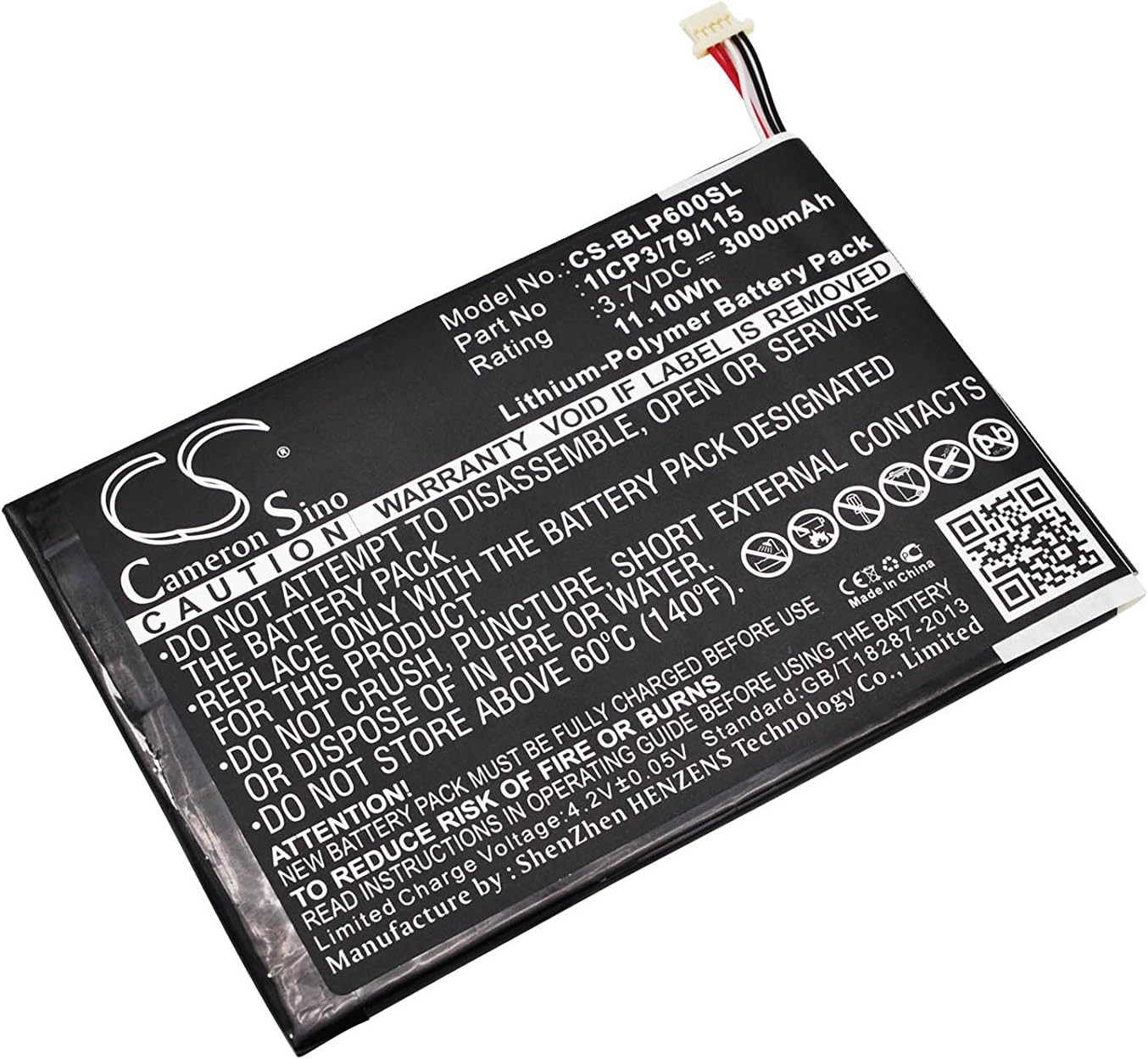 ACCCHEN Rechargeable Battery for P60W, Touchbook 7.0 Pro (3000Mah / 11.10Wh) 1IC