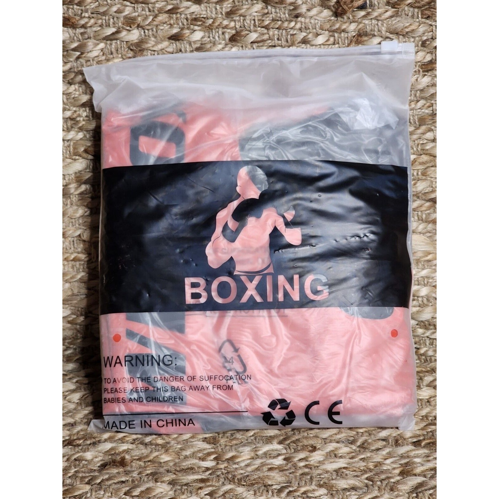 Inflatable Kids Punching Bag New! Orange Black, Based Filled With Sand Or Water