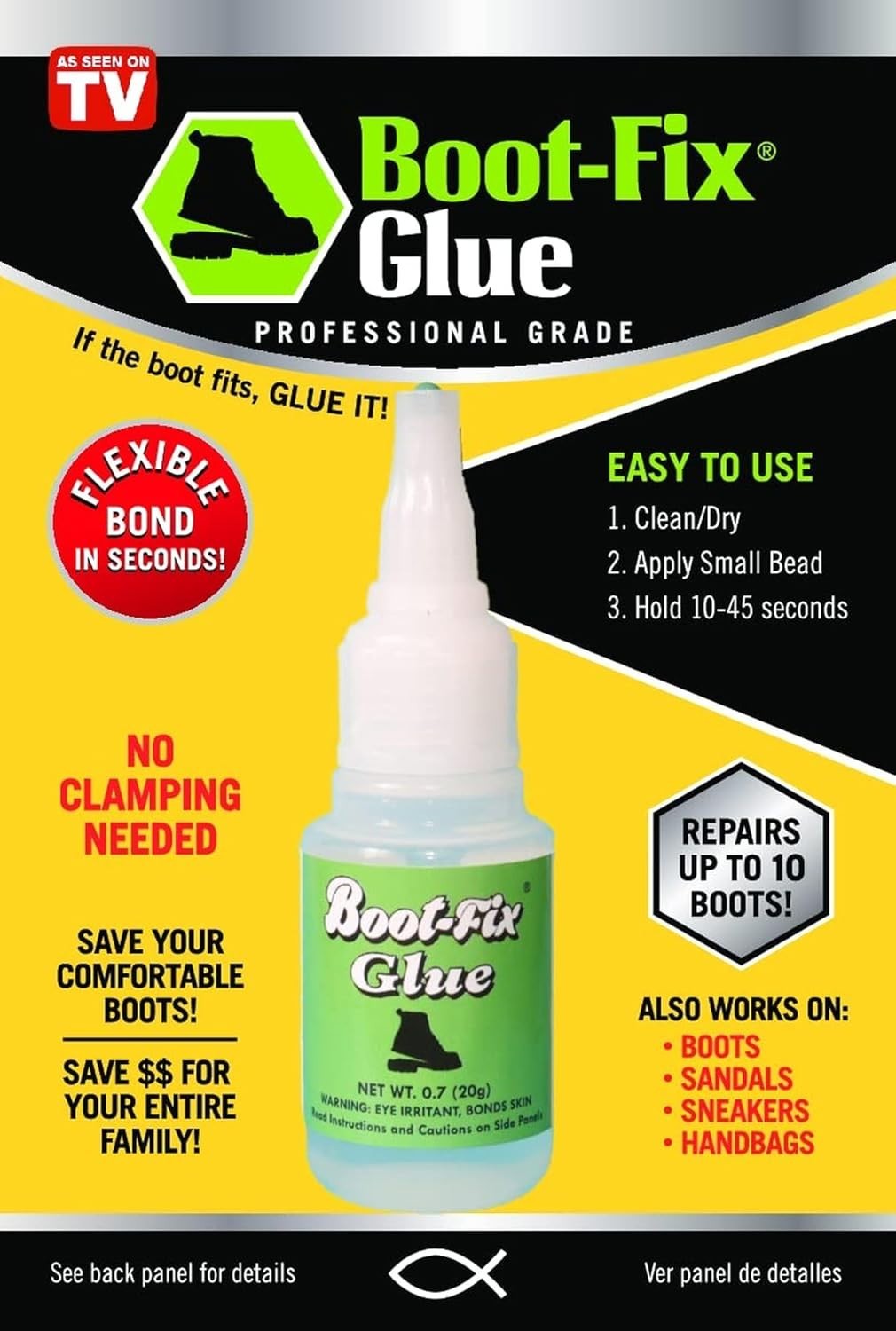 Shoe Glue – Professional Grade Shoe Repair Adhesive for Boots, Shoes, & More ...