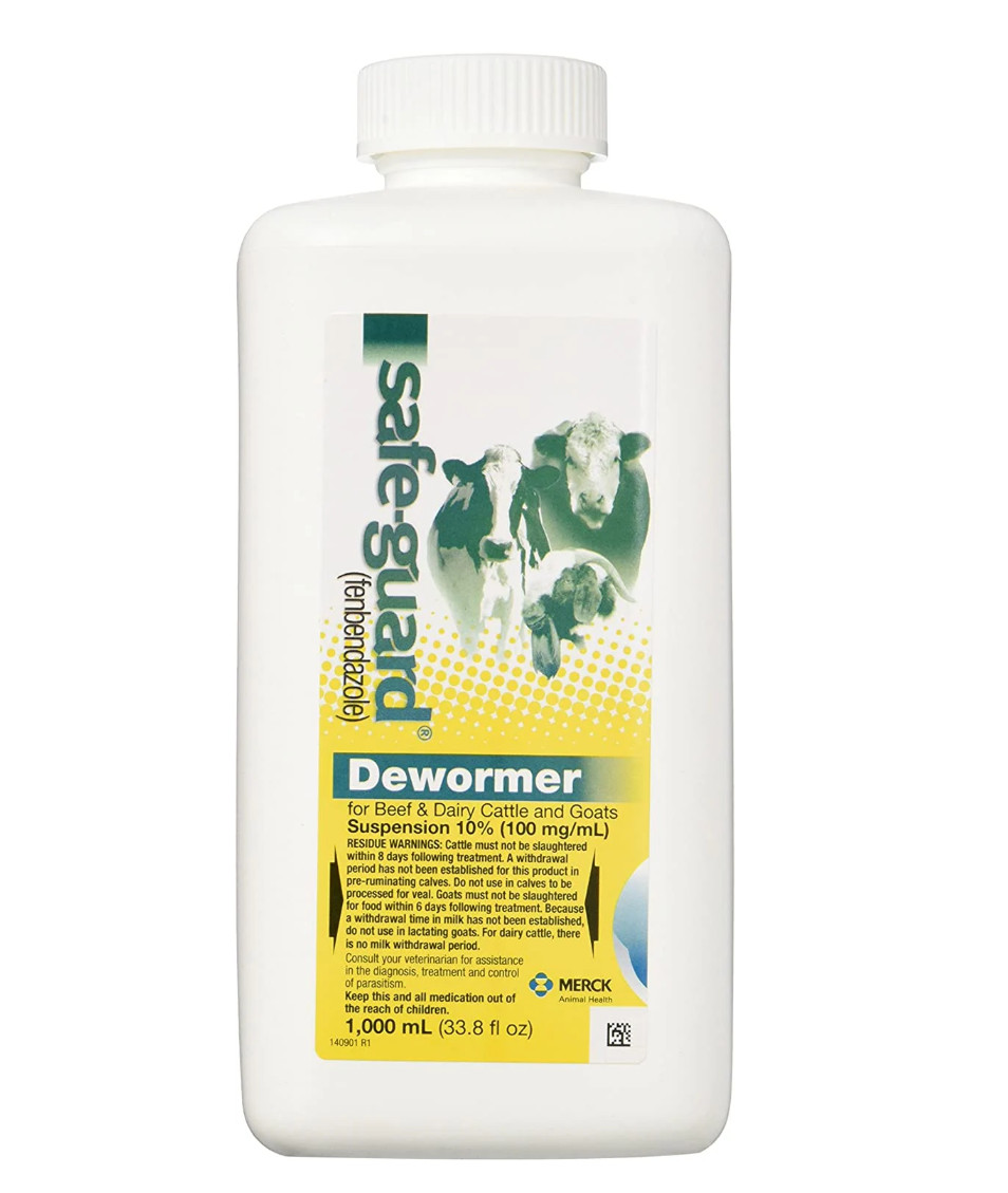 Safe-Guard Dewormer Suspension for Beef, Dairy Cattle and Goats - 1000ml