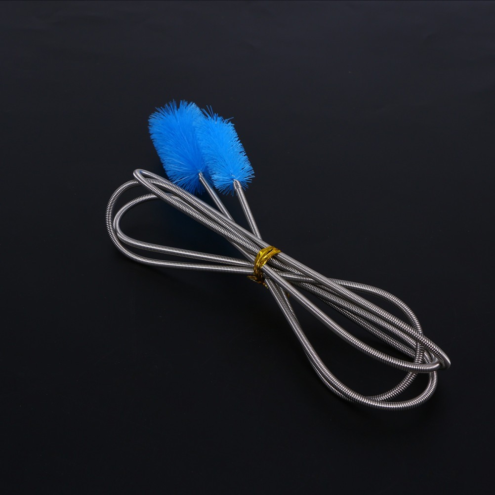 Flexible Double Ended Aquarium Water Hose Pipe Cleaning Brush (Sky )