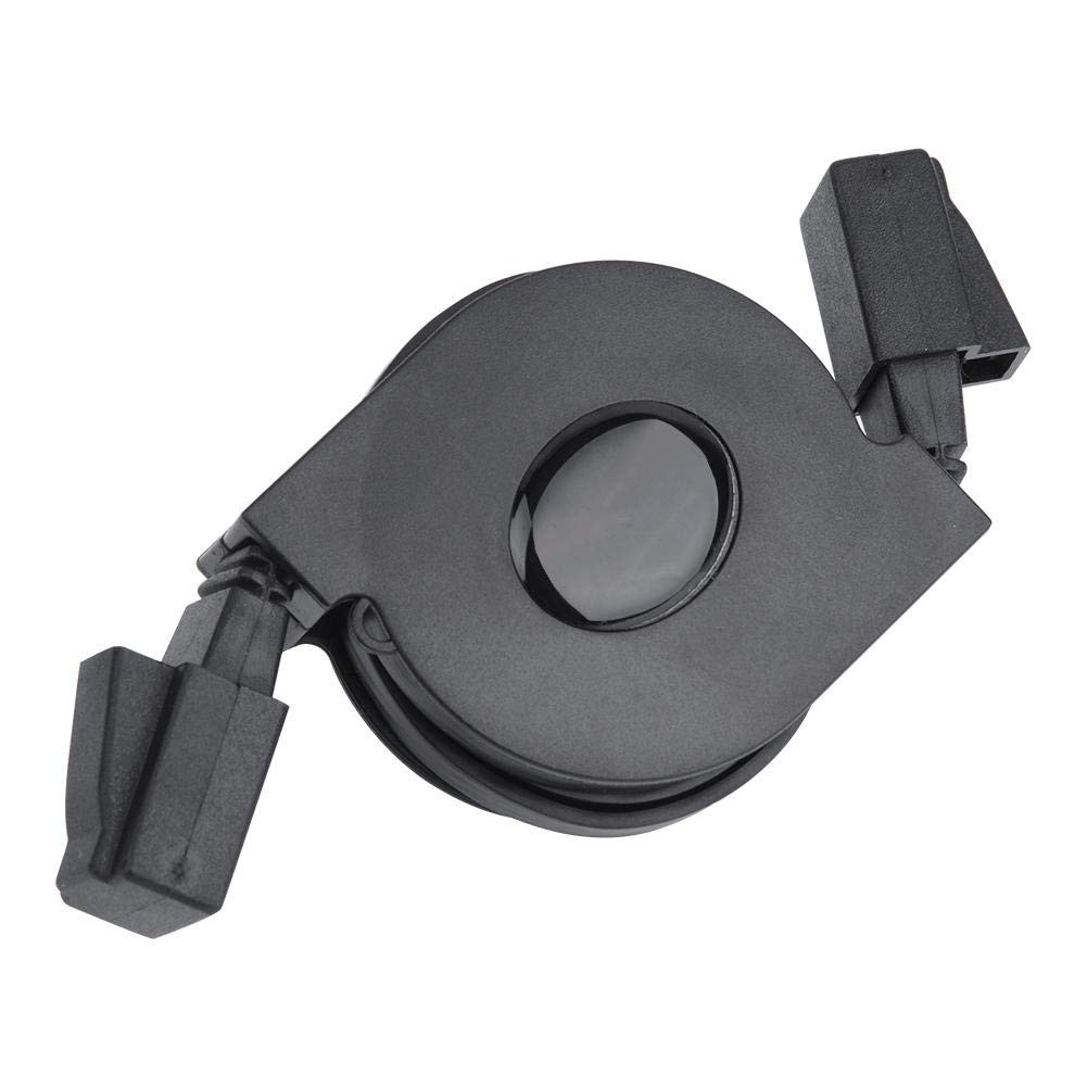 Sonew CAT6 Ethernet Cable, Adjustable Retractable RJ45 LAN 6.6 feet, Black 