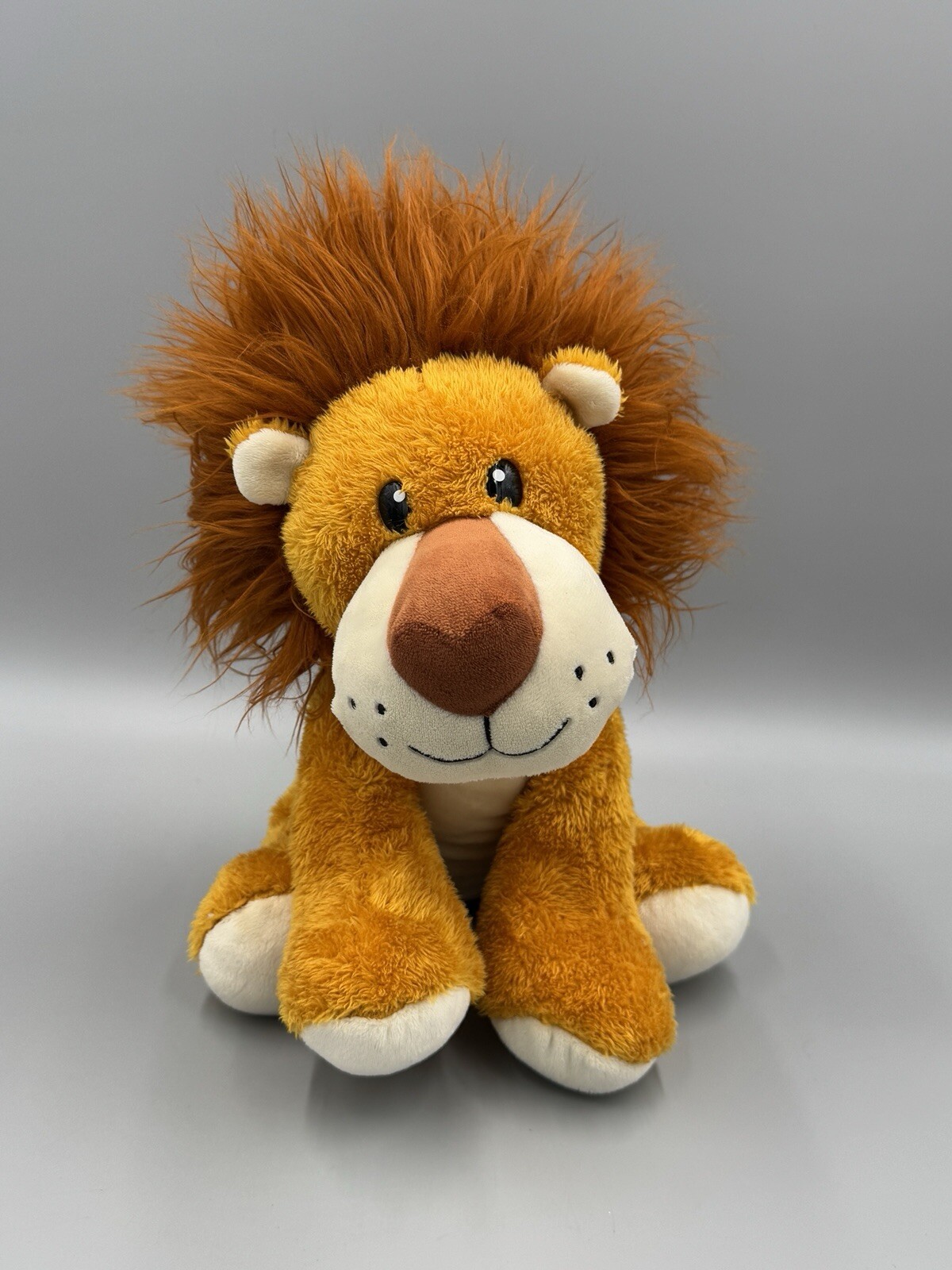 Build A Bear Scruffy Lion Plush W/ Heart Nose 12” Stuffed Animal