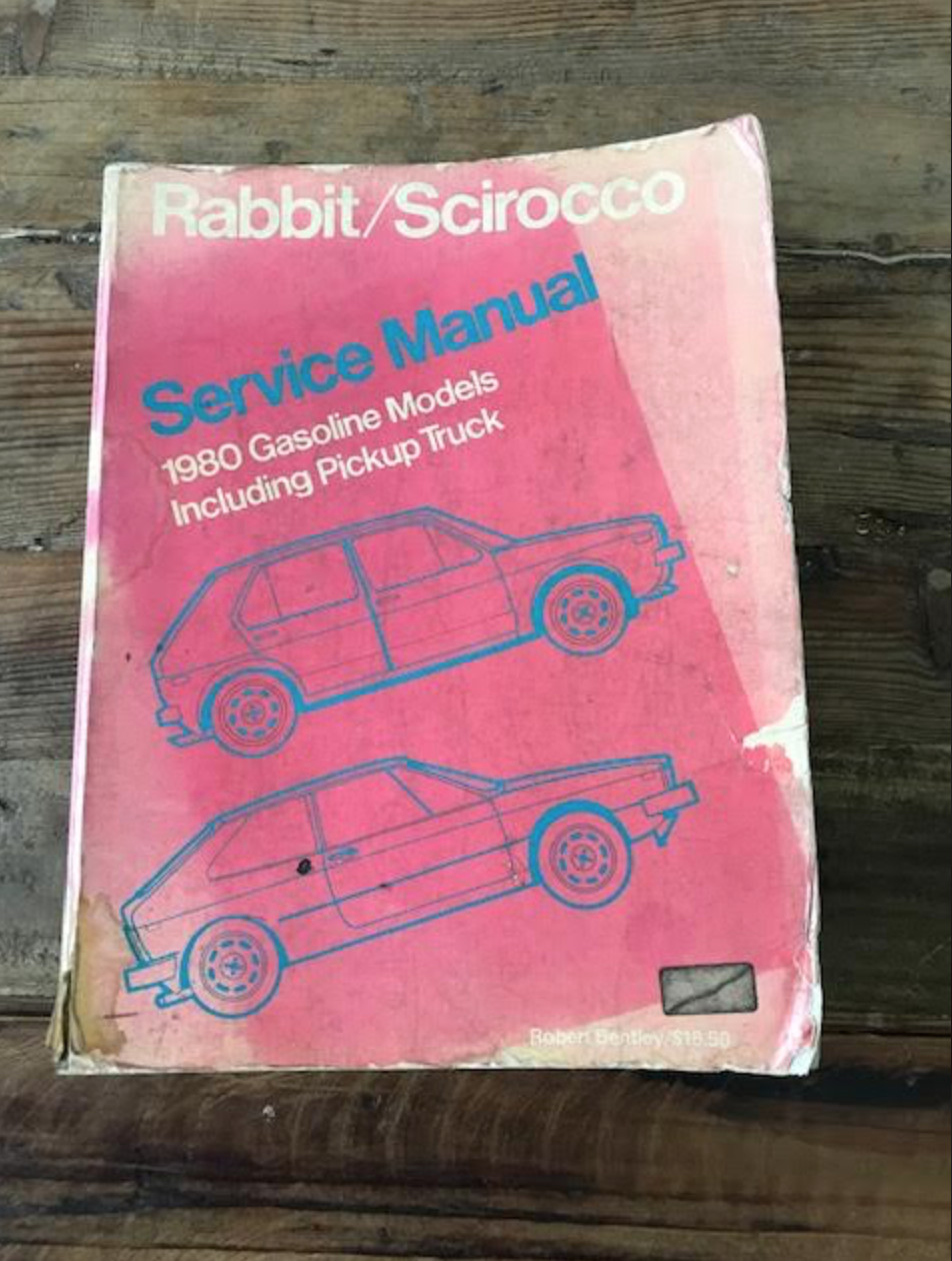 1980 RABBIT SCIROCCO SERVICE MANUAL