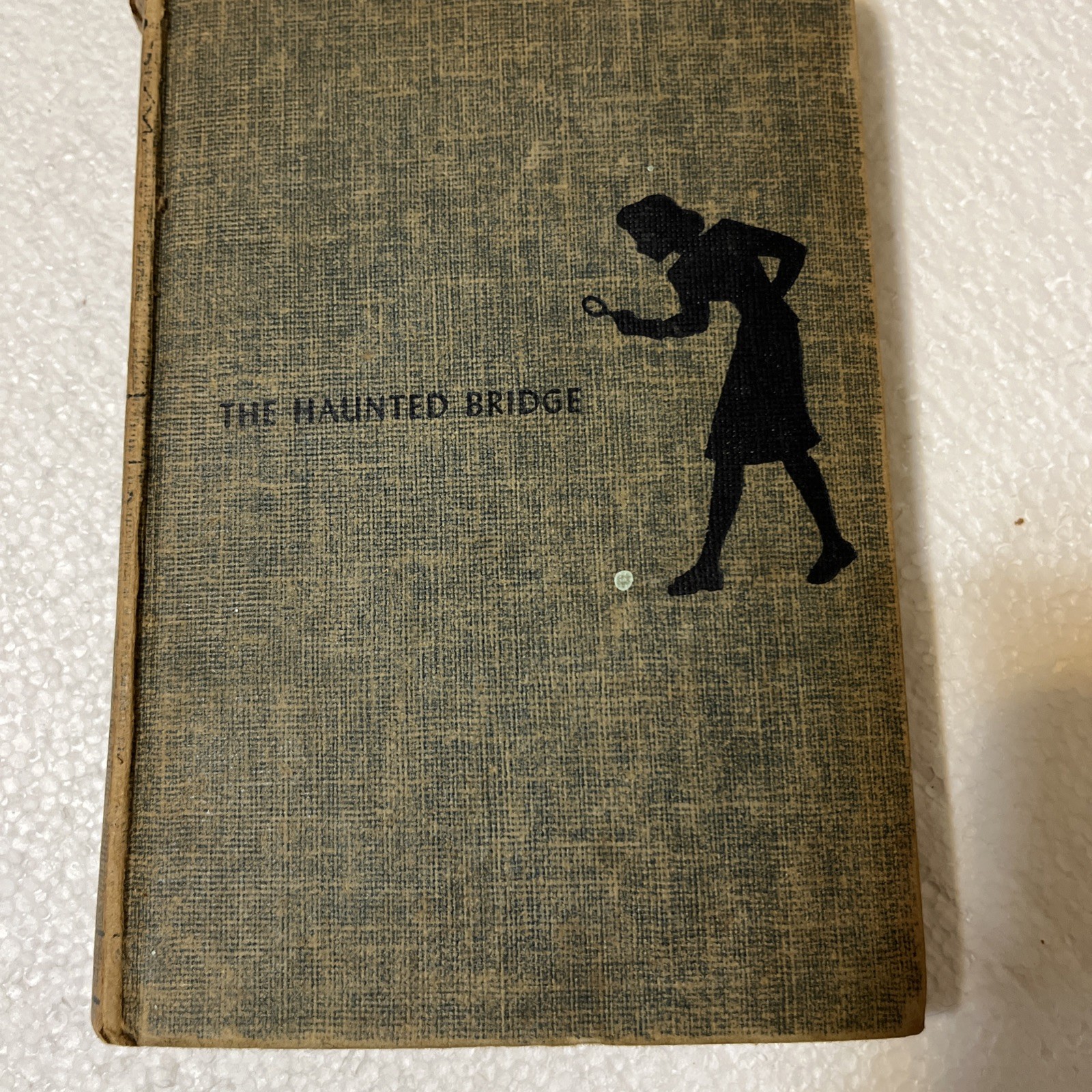 Vintage 1937 Edition blue linen HC Nancy Drew The Haunted Bridge