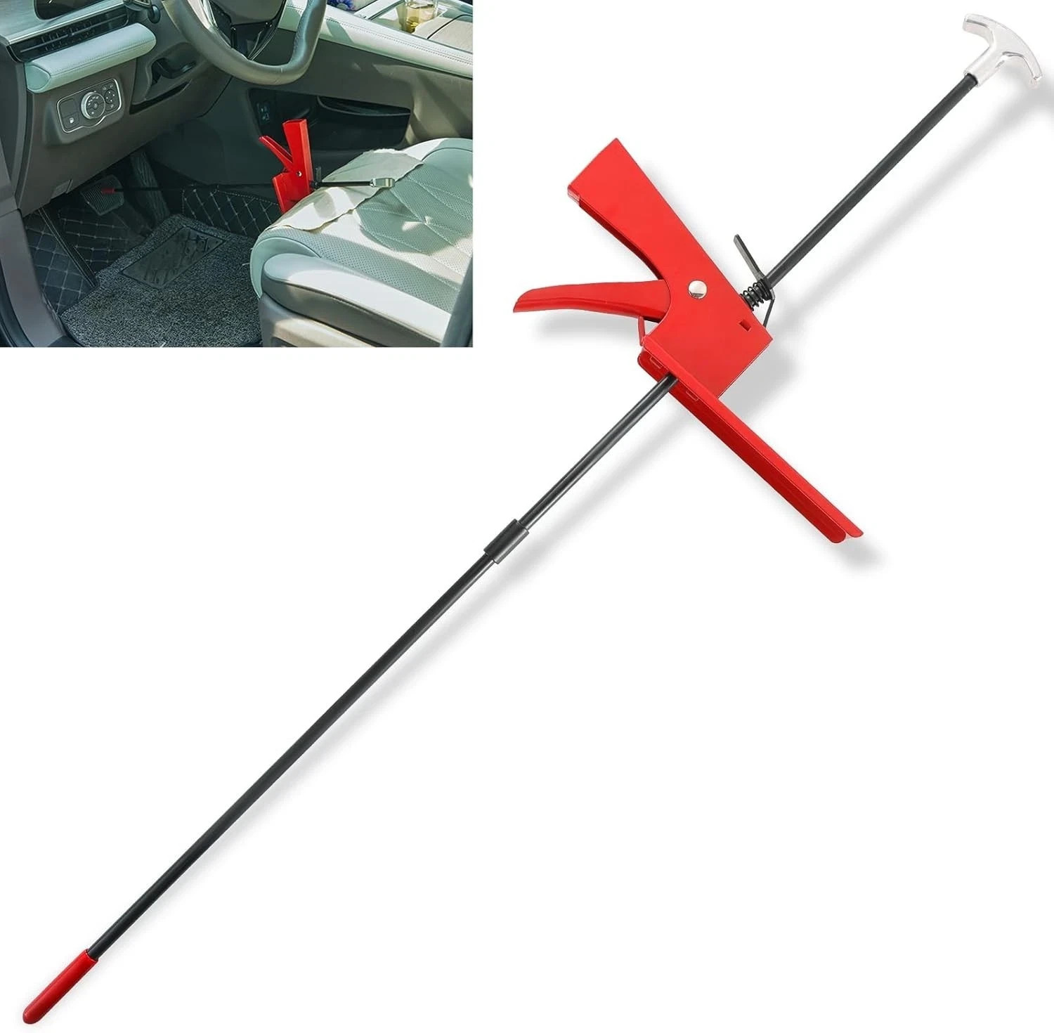 Adjustable Brake Pedal Depressor Tool, 28-Inch Pedal Holder for Car, Truck, 