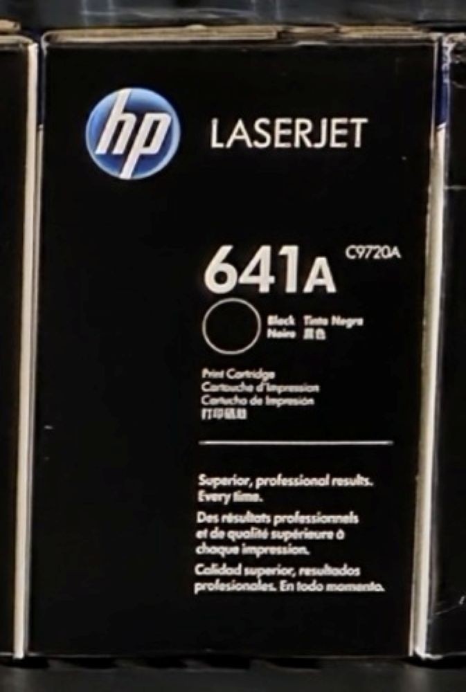 HP Genuine 641A C9720A Black Laser Toner Cartridge for LaserJet