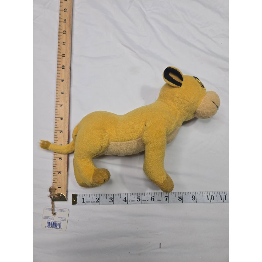 Disney The Lion King Simba Plush Toy Small Stuffed Animal Yellow Lion Cub 9"
