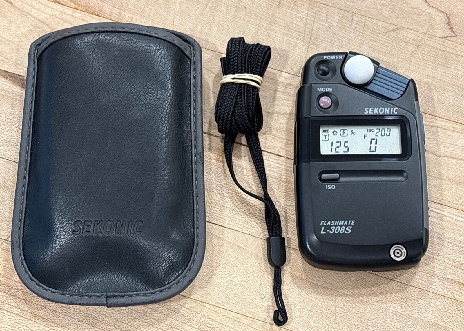 Sekonic L-308S Flashmate Digital Light Exposure Meter Pre-Owned Mint w/ Case