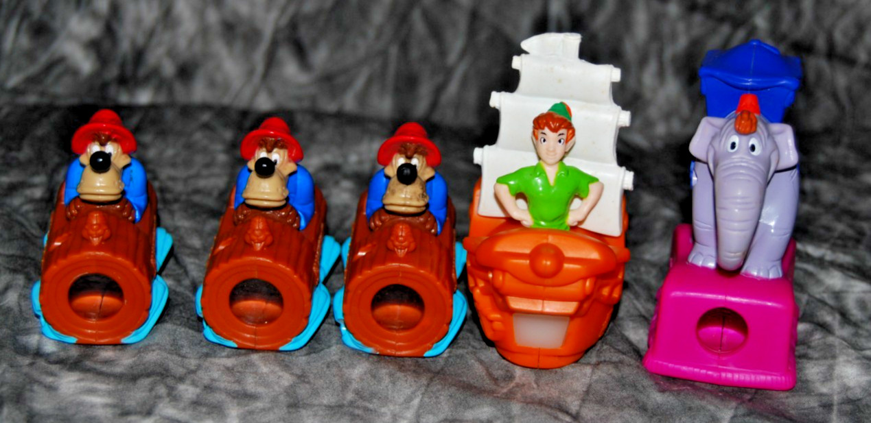 1995 Disneyland 40th Anniversary McDonald's Happy Meal Toys Viewfinders Lot of 5