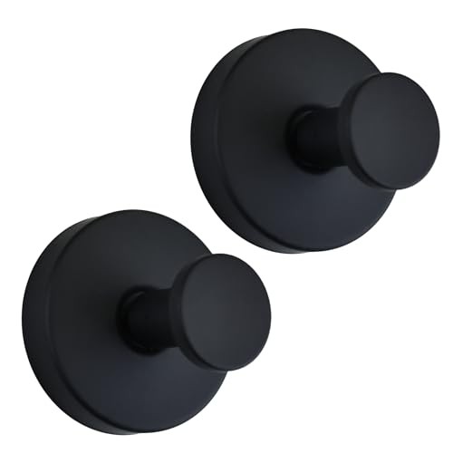 Suction Cup Hooks for Shower Heavy Duty Wreath Hangers for Front 2 Matte Black