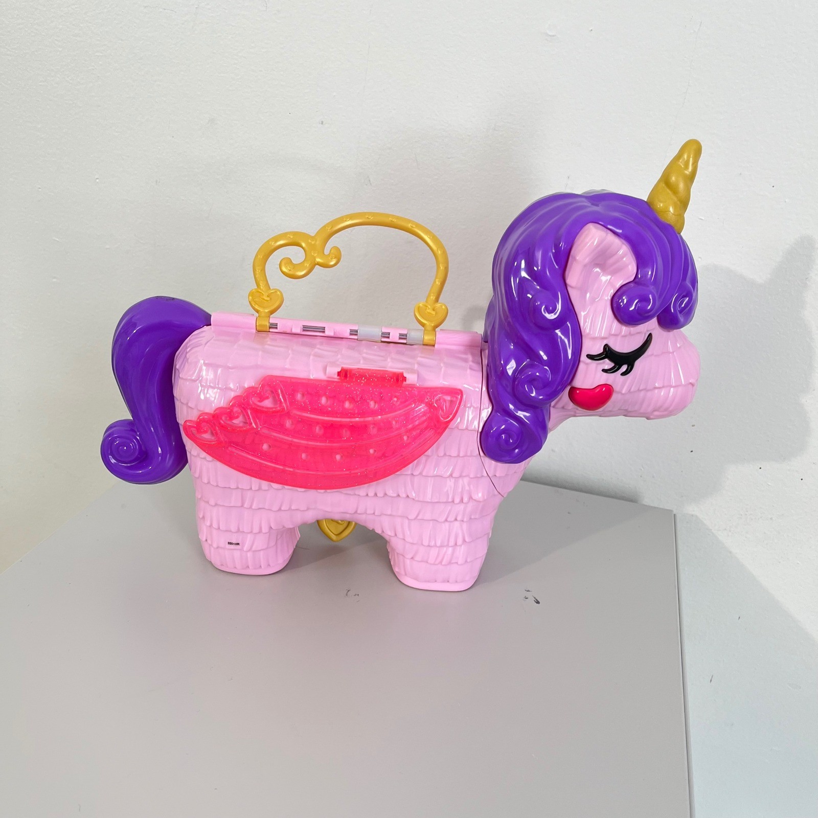 Polly Pocket Playsets Lot of 2 Unicorn and flamingo With Dolls