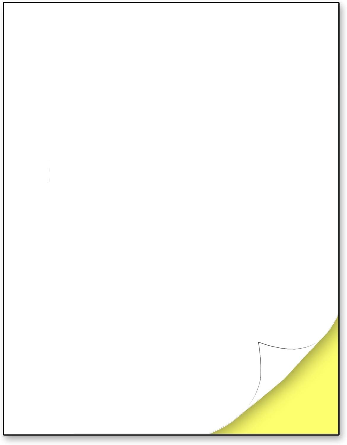 30 Sheets, Printable White Sticker Paper, 8.5 x 11 | 30 sheets, 
