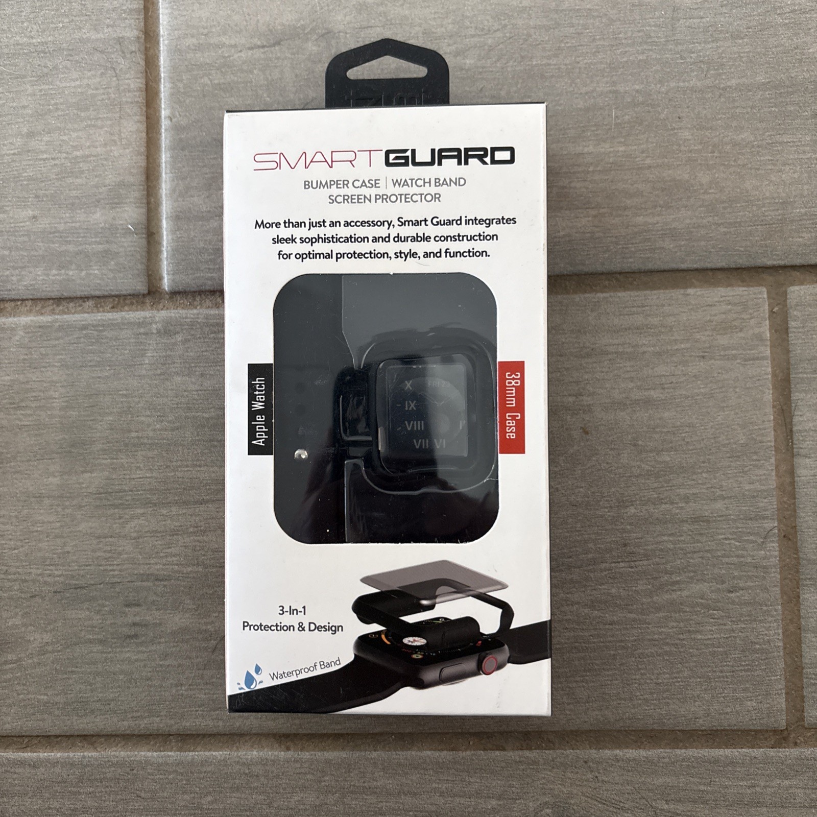 Smart Guard 3in1 Bumper Case, Watch Band & Screen Protector for Apple Watch 38mm