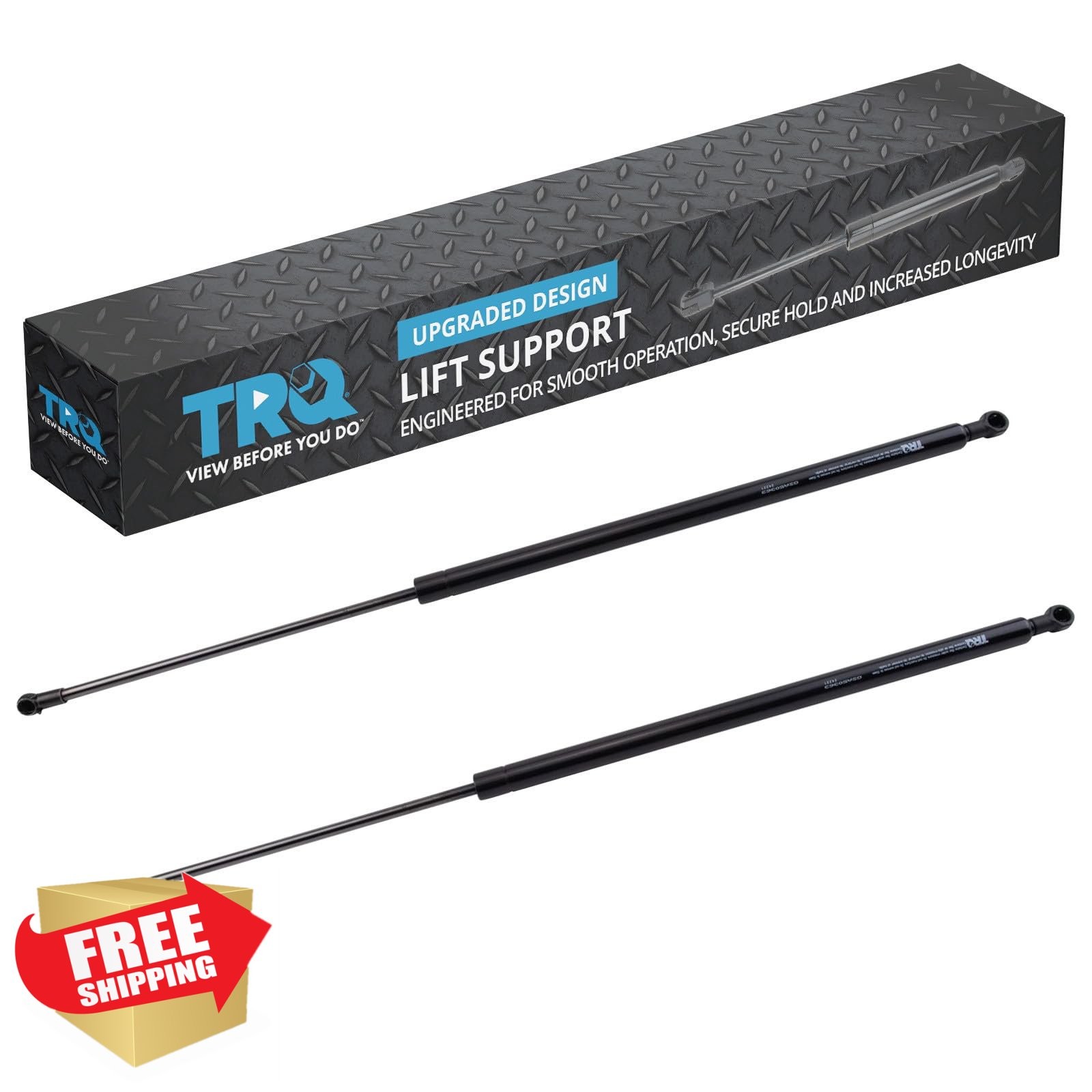 TRQ LX570 Land Cruiser Hood Supports 08-15 Pair