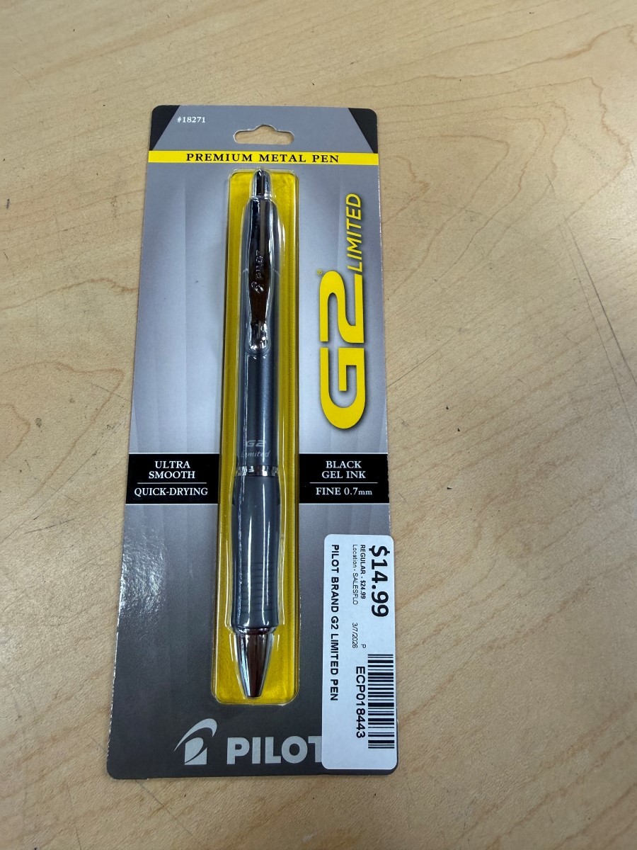 Pilot G2 Limited Premium Metal Refillable Rolling Ball Gel Pen .7mm  (ECP018443)