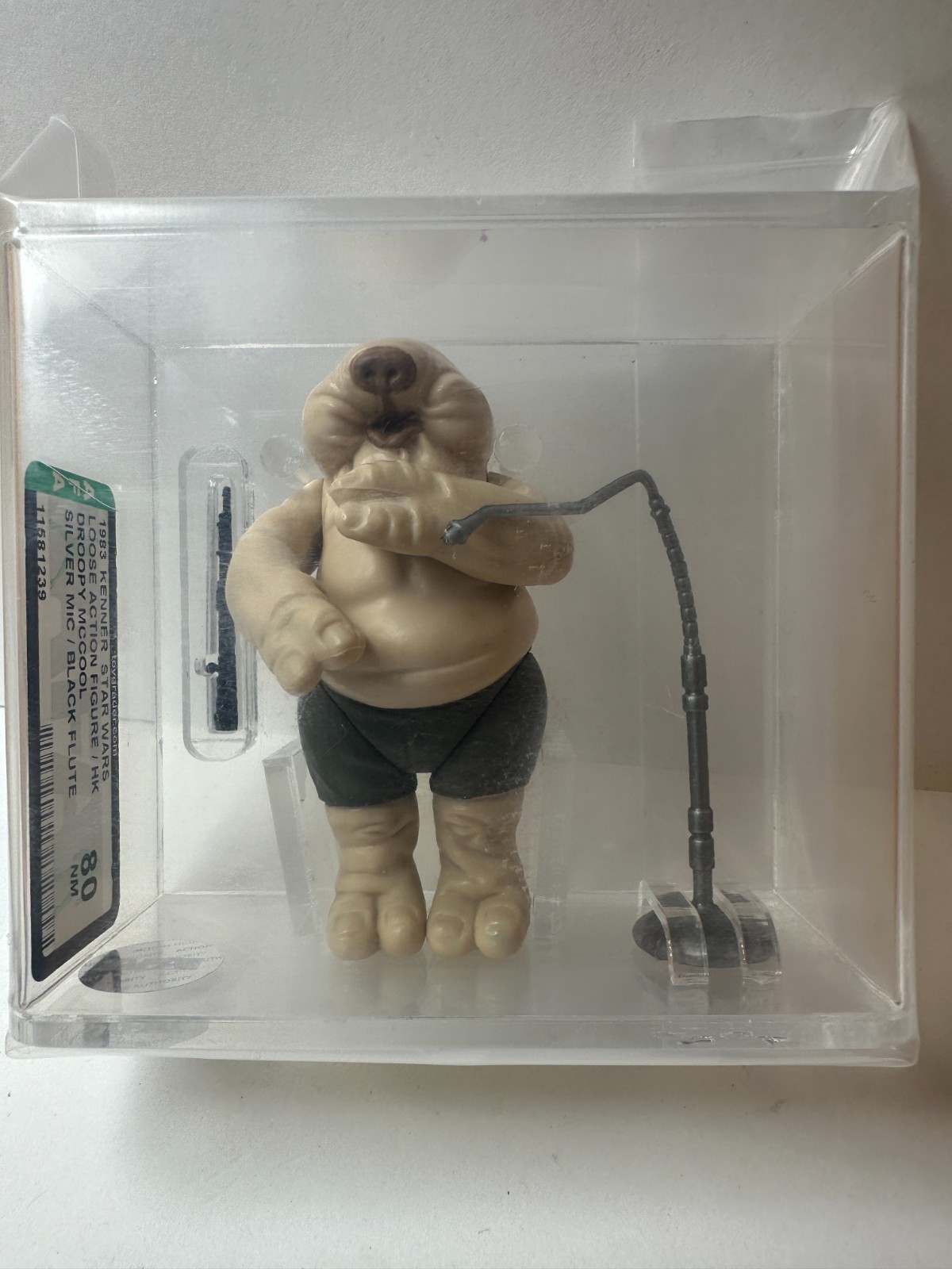 DROOPY Max Rebo AFA 80 Vintage Loose Graded Kenner Star Wars Action Figure 1983