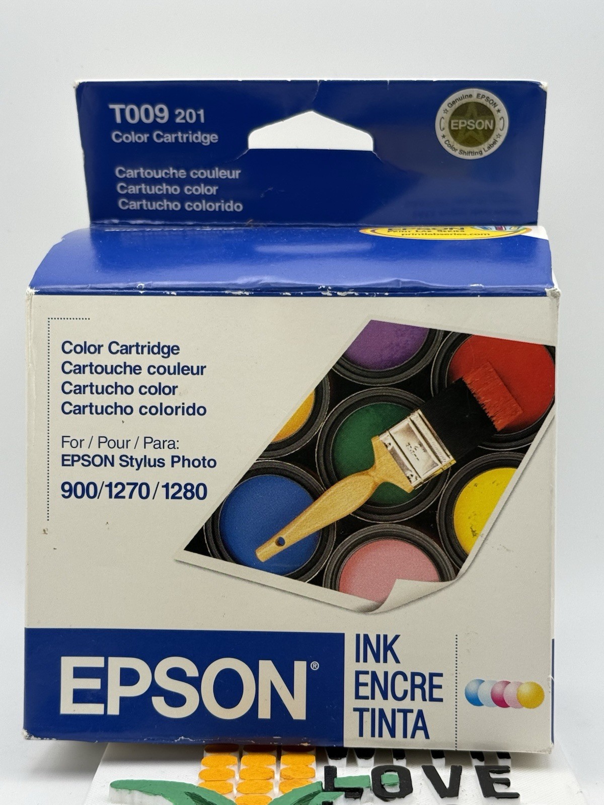 GENUINE Epson T009 201 OEM Color Ink Cartridge New Expired 2007 900/1270/1280