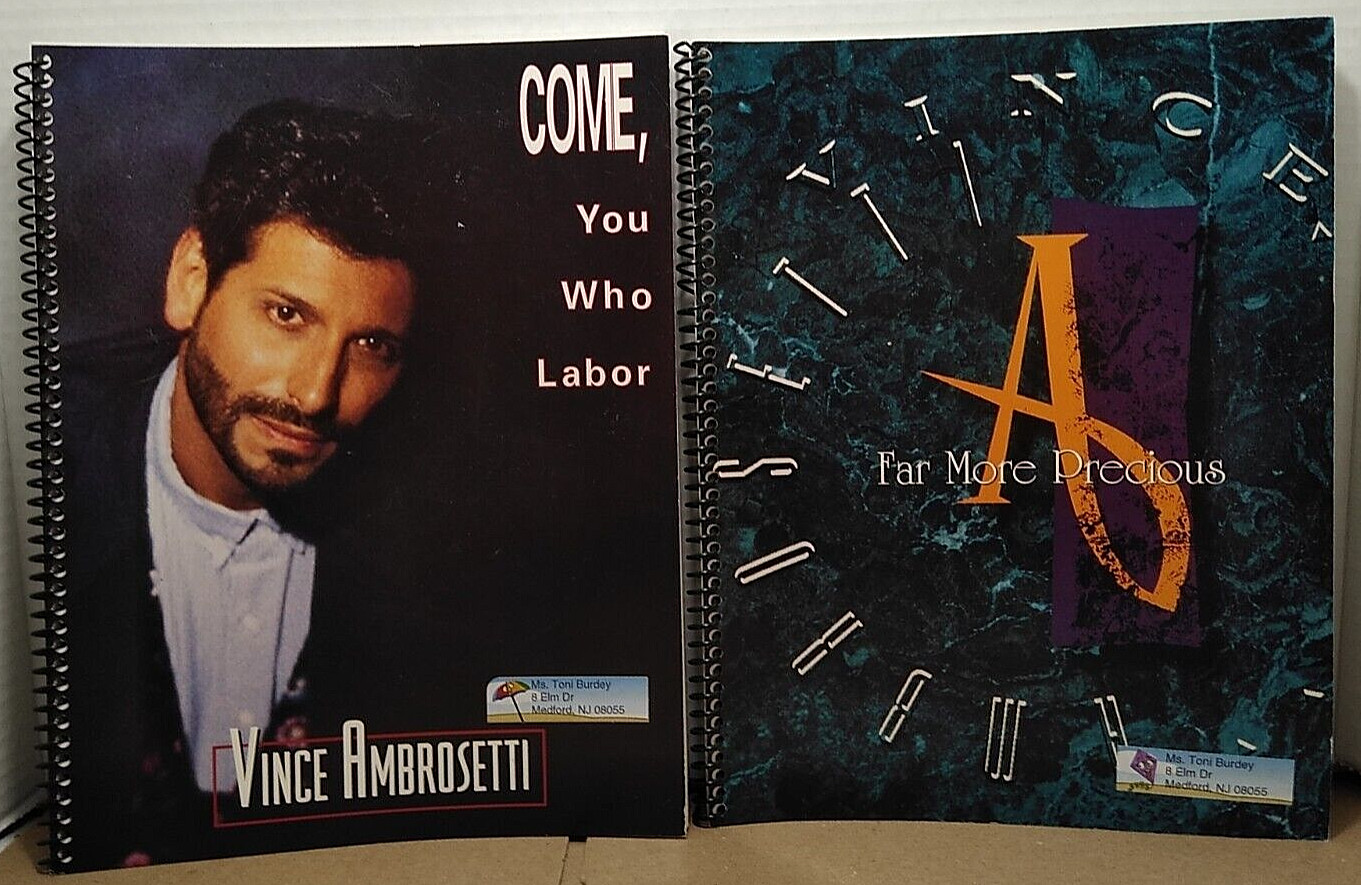 Vince Ambrosetti - Come You Who Labor & Far More Precious - (2) Songbooks